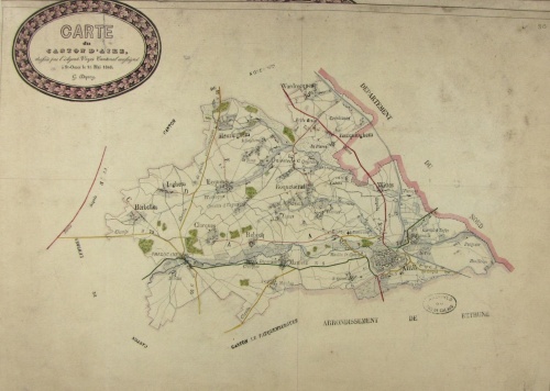 Le canton d'Aire-sur-la-Lys en 1846