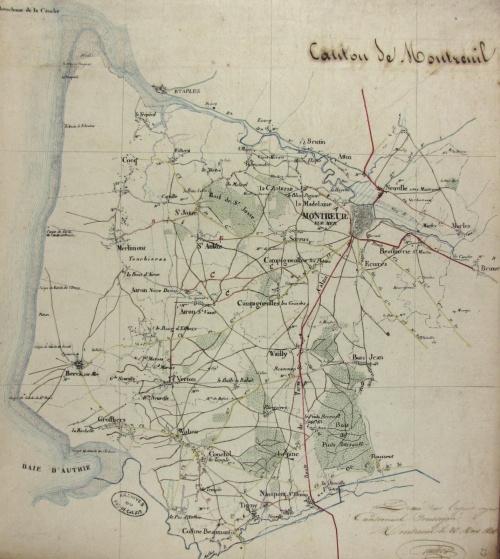 Le canton de Montreuil en 1846