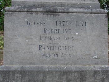 Rebreuve-Ranchicourt Monument aux morts 02.JPG