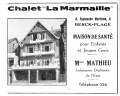 Berck pub Chalet La Marmaille 1938.jpg