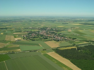 Vue aérienne de Neuville-Saint-Vaast