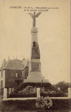 Cuinchy monument morts cpa.jpg