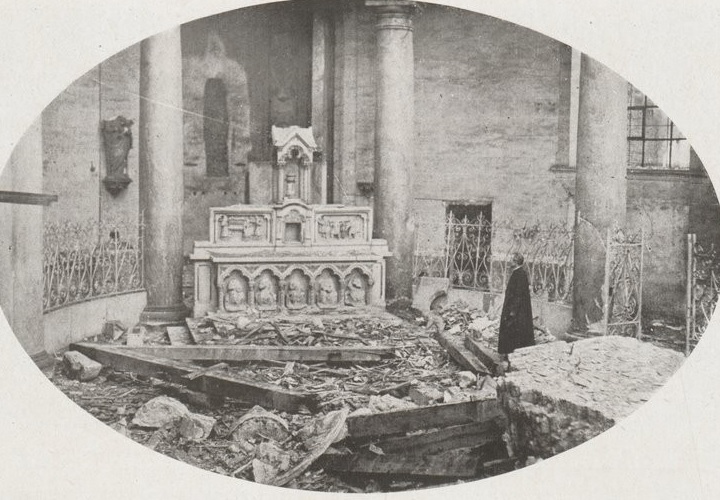 Fichier:Henin lietard eglise ruines 1918.jpg