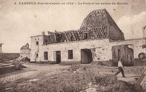 Le moulin de Fampoux en 1919
