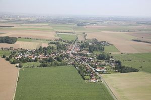 Vue aérienne de Berneville