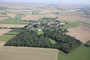 Vue aérienne d'Hendecourt-lès-Ransart